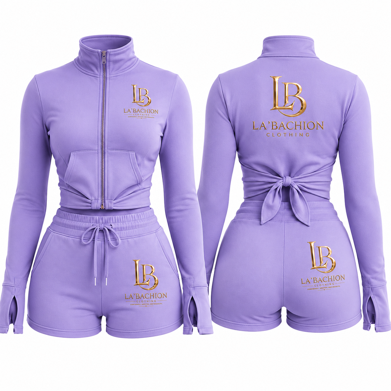 La’Bachion Soft Life Lounge Set – Lavender