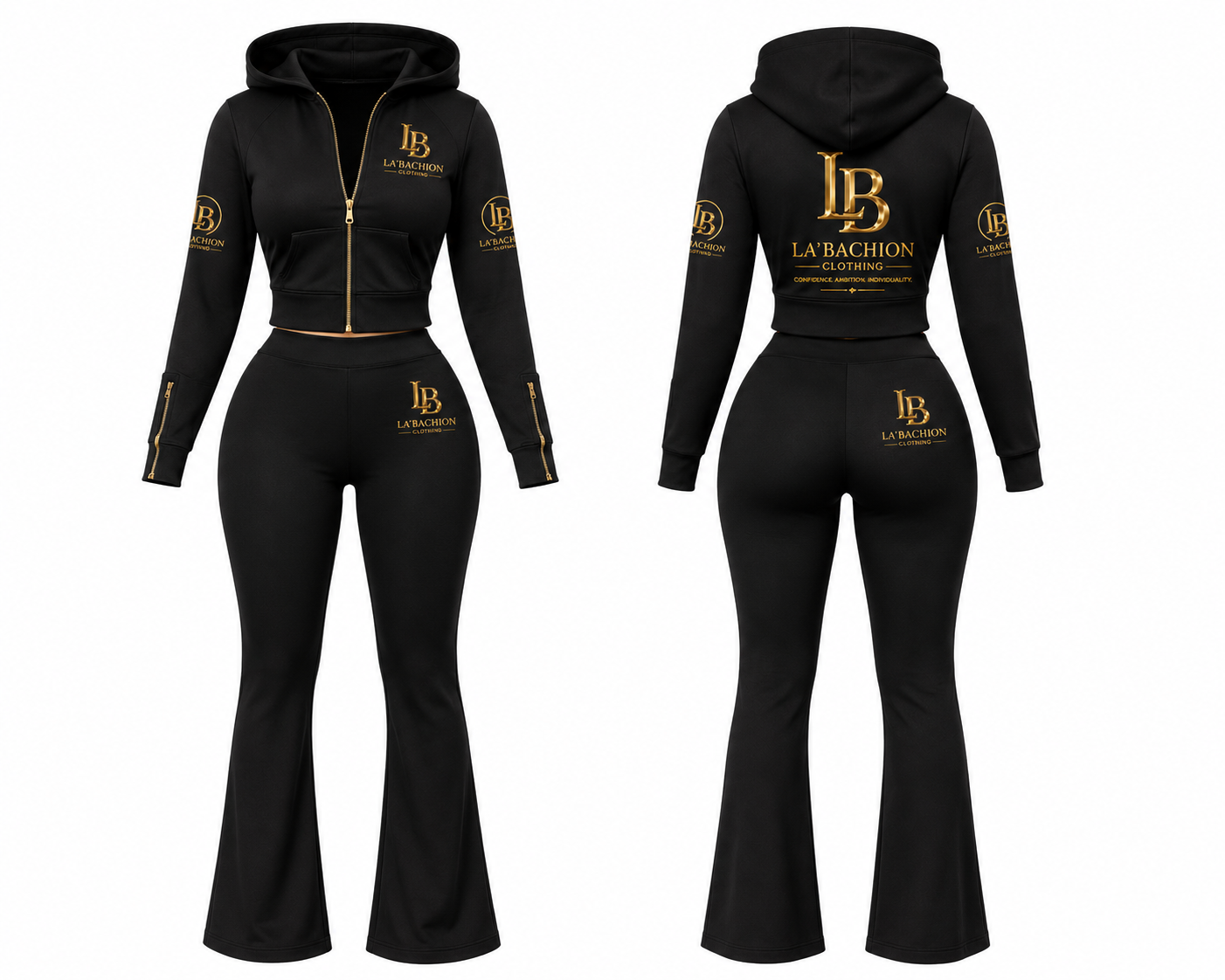 La’Bachion Soft Life Flare Set – Midnight Black